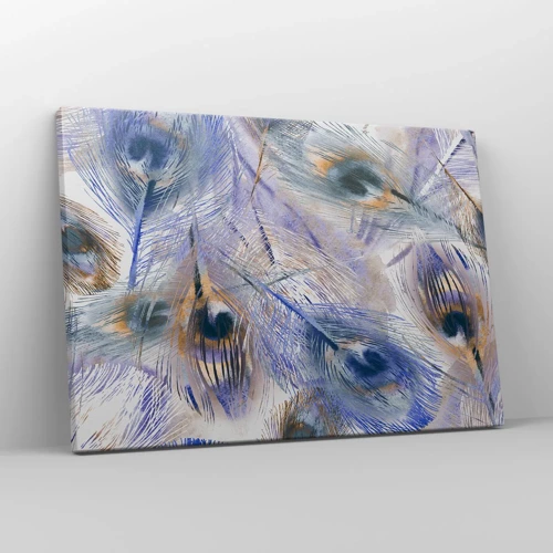 Quadro su tela - Stampe su Tela - Composizione a occhio di pavone - 70x50 cm