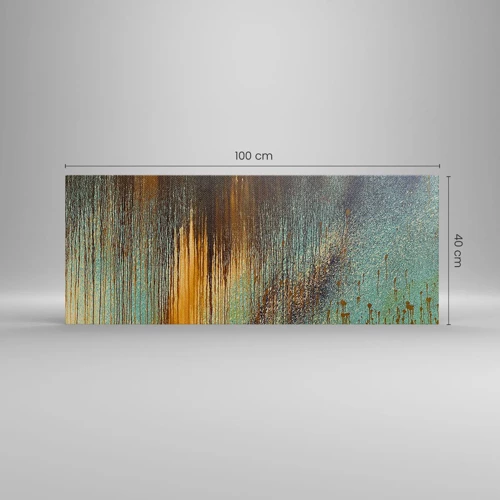 Quadro su tela - Stampe su Tela - Composizione cromatica non casuale - 100x40 cm