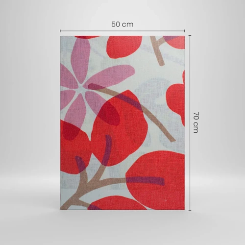 Quadro su tela - Stampe su Tela - Composizione di fiori in rosa - 50x70 cm