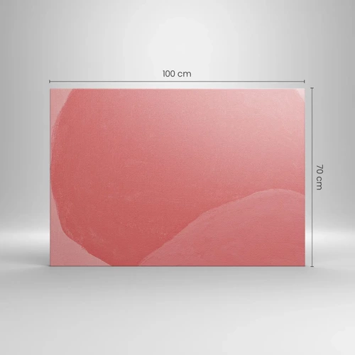Quadro su tela - Stampe su Tela - Composizione organica in rosa - 100x70 cm