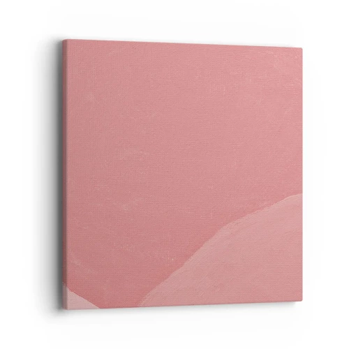Quadro su tela - Stampe su Tela - Composizione organica in rosa - 40x40 cm