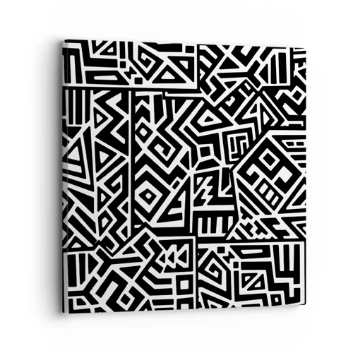 Quadro su tela - Stampe su Tela - Composizione precolombiana - 30x30 cm