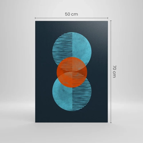 Quadro su tela - Stampe su Tela - Composizione simmetrica - 50x70 cm