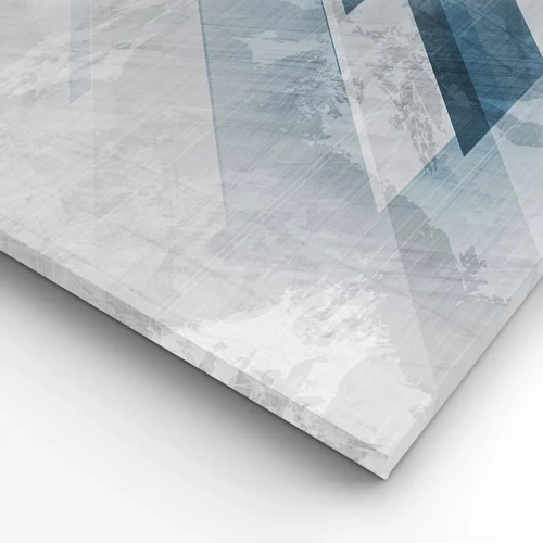 Quadro su tela - Stampe su Tela - Composizione spaziale: movimento in grigio - 160x50 cm