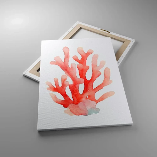 Quadro su tela - Stampe su Tela - Corallo color corallo - 50x70 cm