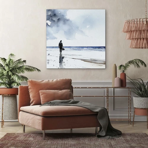 Quadro su tela - Stampe su Tela - Dialogo con il mare - 70x70 cm