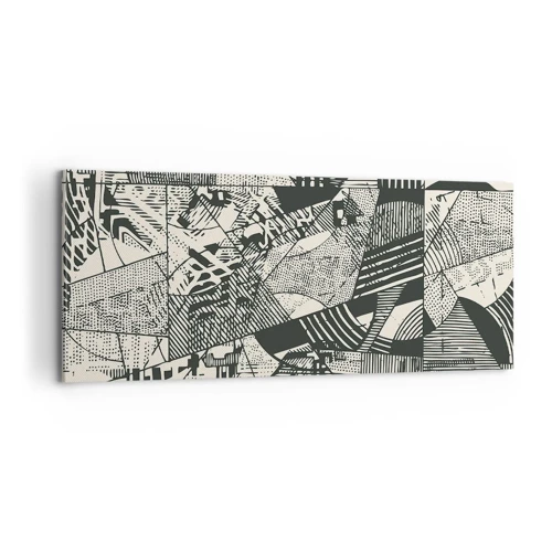 Quadro su tela - Stampe su Tela - Dinamica della contemporaneità - 100x40 cm
