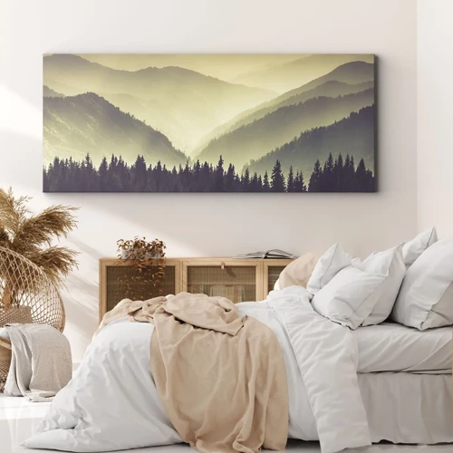 Quadro su tela - Stampe su Tela - Dopo sette montagne… - 90x30 cm