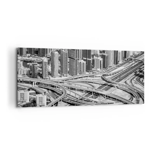 Quadro su tela - Stampe su Tela - Dubai - città impossibile - 100x40 cm