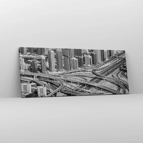 Quadro su tela - Stampe su Tela - Dubai - città impossibile - 100x40 cm