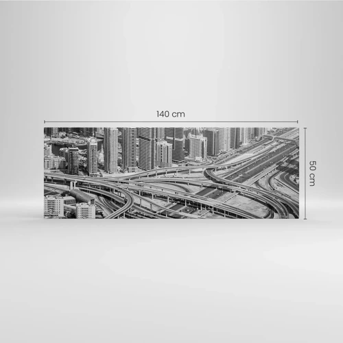 Quadro su tela - Stampe su Tela - Dubai - città impossibile - 140x50 cm