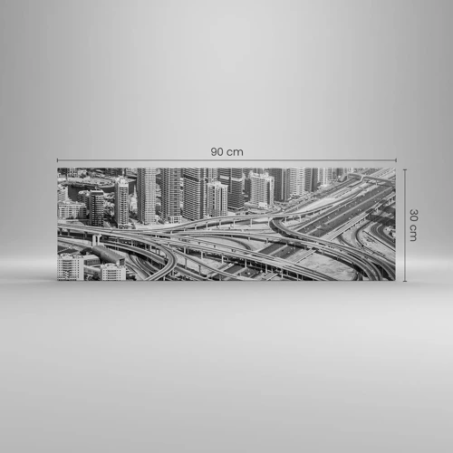 Quadro su tela - Stampe su Tela - Dubai - città impossibile - 90x30 cm