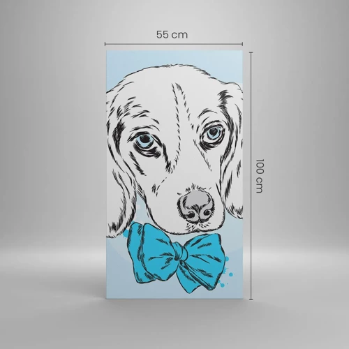 Quadro su tela - Stampe su Tela - Eleganza canina - 55x100 cm