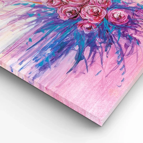 Quadro su tela - Stampe su Tela - Fontana rosa - 100x40 cm