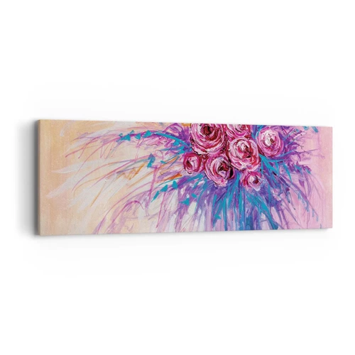 Quadro su tela - Stampe su Tela - Fontana rosa - 90x30 cm