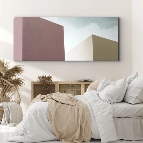 Quadro su tela - Stampe su Tela - Geometria di un'estate assolata - 100x40 cm