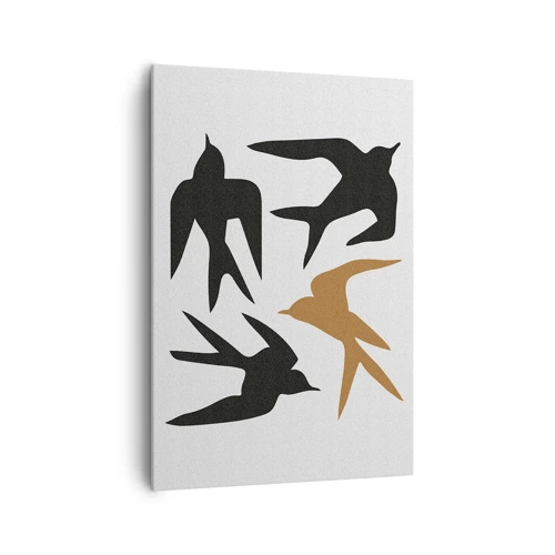 Quadro su tela - Stampe su Tela - Giochi di rondini - 70x100 cm