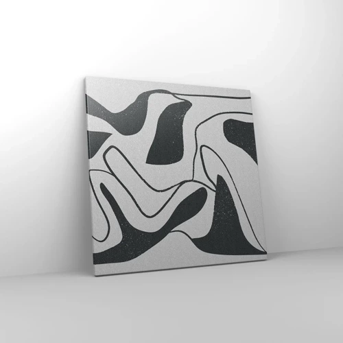 Quadro su tela - Stampe su Tela - Gioco astratto nel labirinto - 60x60 cm