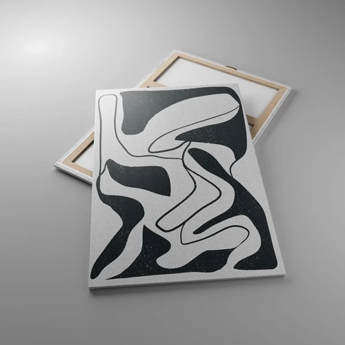 Quadro su tela - Stampe su Tela - Gioco astratto nel labirinto - 80x120 cm