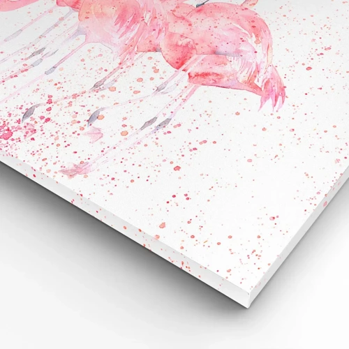 Quadro su tela - Stampe su Tela - Gruppo in rosa - 100x70 cm