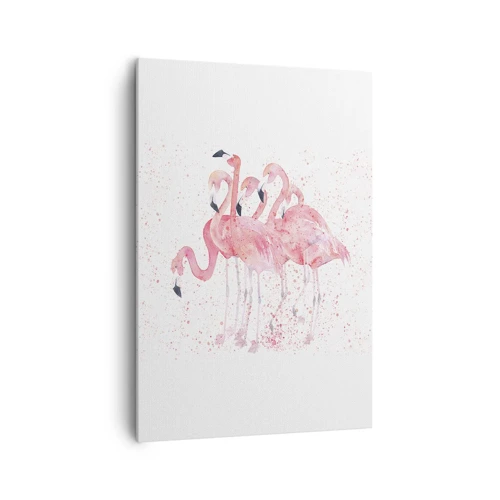 Quadro su tela - Stampe su Tela - Gruppo in rosa - 70x100 cm