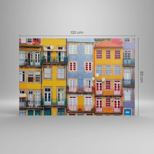 Quadro su tela - Stampe su Tela - I colori della città vecchia - 120x80 cm