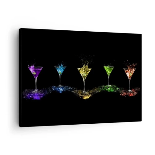 Quadro su tela - Stampe su Tela - I colori della gioia nel mondo dei cristalli - 70x50 cm