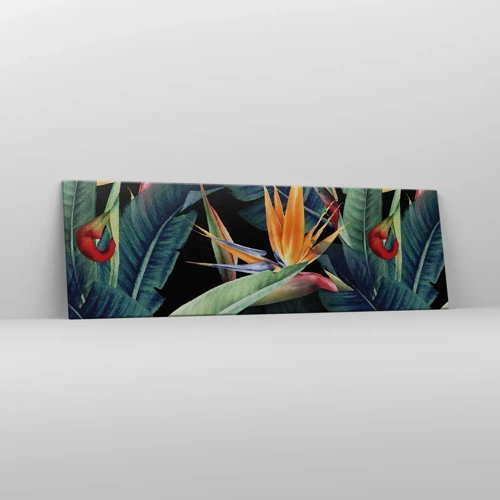 Quadro su tela - Stampe su Tela - I fiori fiammeggianti dei tropici - 160x50 cm