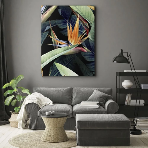 Quadro su tela - Stampe su Tela - I fiori fiammeggianti dei tropici - 45x80 cm