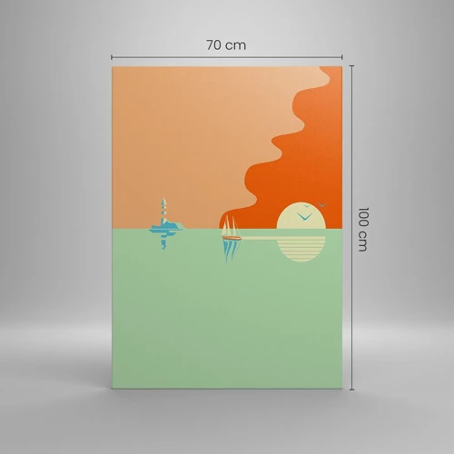 Quadro su tela - Stampe su Tela - Ideale paesaggio marittimo - 70x100 cm