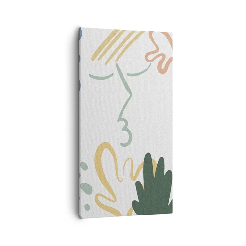 Quadro su tela - Stampe su Tela - Il bacio dei fiori - 55x100 cm