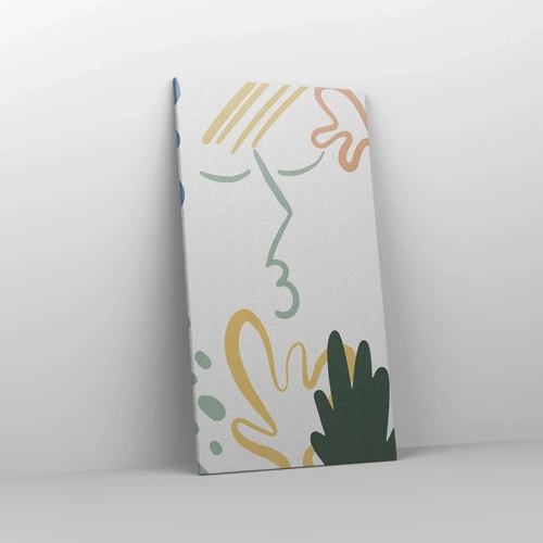 Quadro su tela - Stampe su Tela - Il bacio dei fiori - 55x100 cm