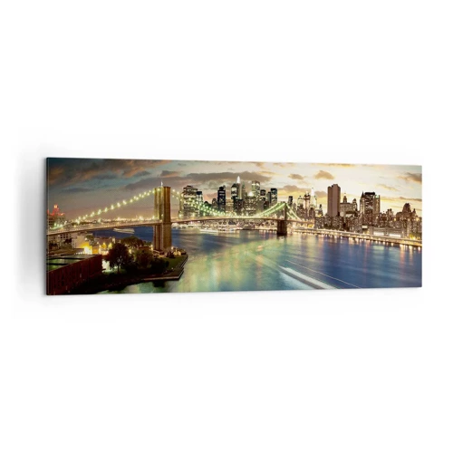 Quadro su tela - Stampe su Tela - Il cielo luminoso sopra Manhattan - 160x50 cm