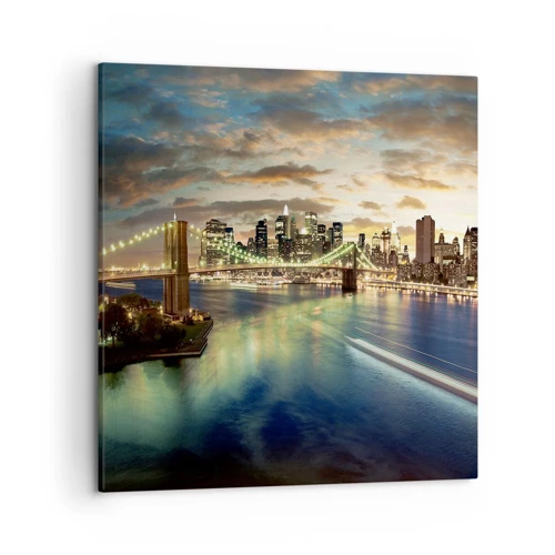 Quadro su tela - Stampe su Tela - Il cielo luminoso sopra Manhattan - 50x50 cm