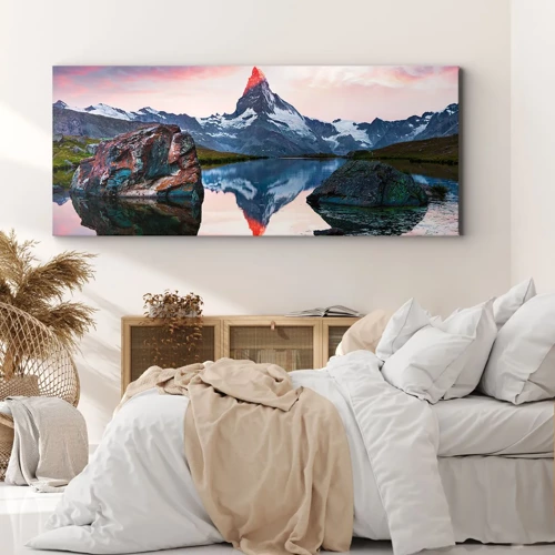 Quadro su tela - Stampe su Tela - Il cuore dei monti è rovente - 100x40 cm