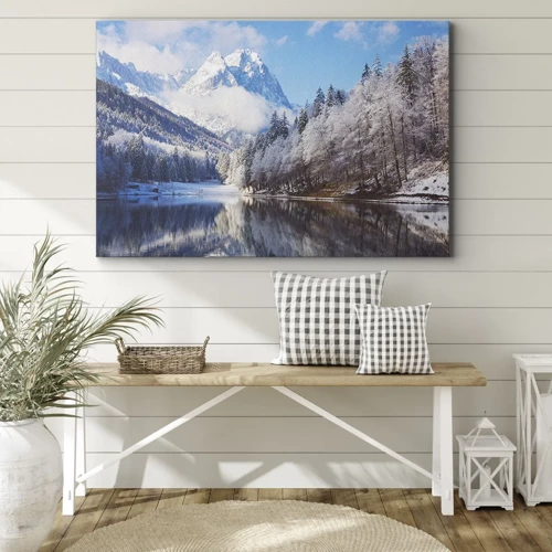 Quadro su tela - Stampe su Tela - Il custode innevato - 120x80 cm