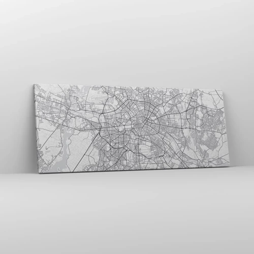 Quadro su tela - Stampe su Tela - Il fiore di Berlino - 100x40 cm