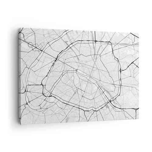 Quadro su tela - Stampe su Tela - Il fiore di Parigi - 70x50 cm