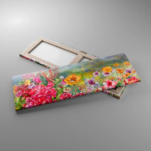 Quadro su tela - Stampe su Tela - Il giardino impazzito - 90x30 cm