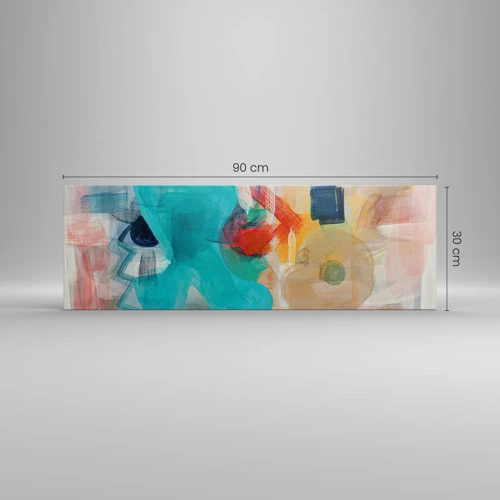 Quadro su tela - Stampe su Tela - Il gioco dei colori - 90x30 cm