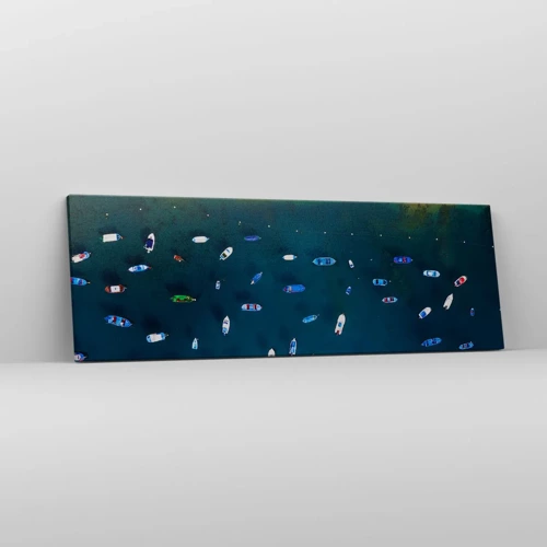 Quadro su tela - Stampe su Tela - Il gioco delle vacanze - 90x30 cm