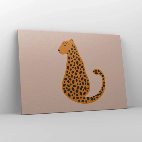 Quadro su tela - Stampe su Tela - Il leopardo è un motivo di moda - 100x70 cm