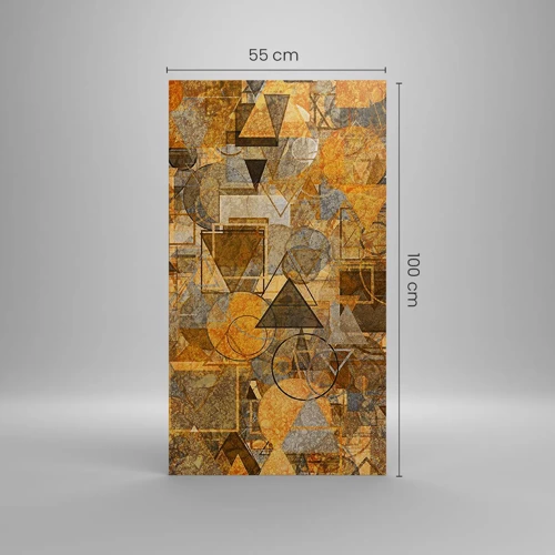 Quadro su tela - Stampe su Tela - Il mondo compreso nella forma - 55x100 cm