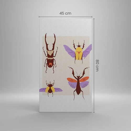 Quadro su tela - Stampe su Tela - Il mondo degli insetti - 45x80 cm