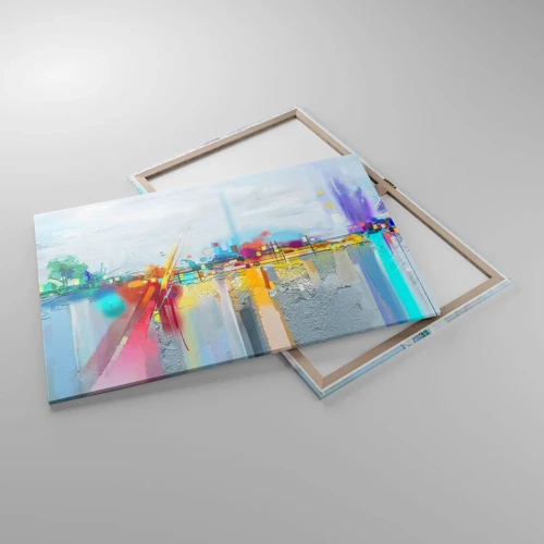 Quadro su tela - Stampe su Tela - Il ponte della gioia sul fiume della vita - 100x70 cm