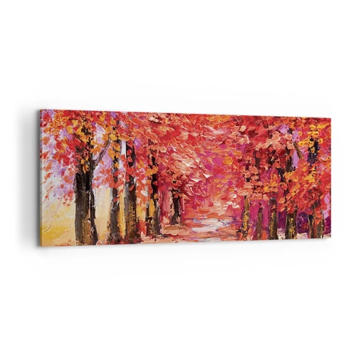 Quadro su tela - Stampe su Tela - Impressione d'autunno - 100x40 cm