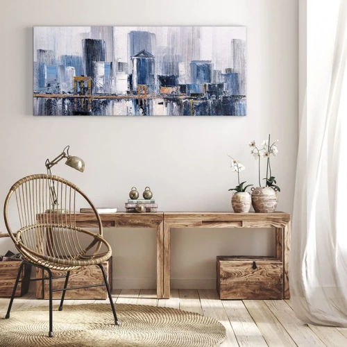 Quadro su tela - Stampe su Tela - Impressione di New York - 100x40 cm