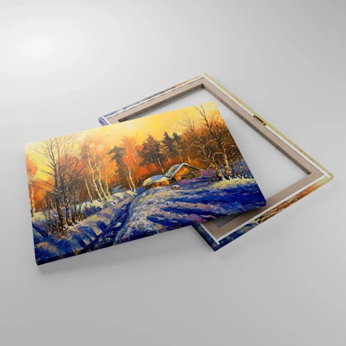 Quadro su tela - Stampe su Tela - Impressionismo invernale al sole - 70x50 cm