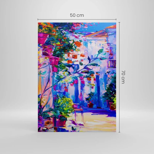 Quadro su tela - Stampe su Tela - Impressionismo: stradina italiana - 50x70 cm