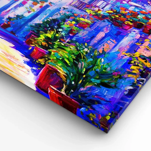 Quadro su tela - Stampe su Tela - Impressionismo: stradina italiana - 70x70 cm